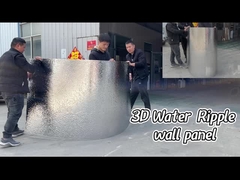 水の波 3D 装飾用防火水の波 3D 木製プラスチック竹木炭壁パネル