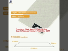 5mm 8mmの生地のタケ木炭ファイバー・ボードの防水湿気防止OEM ODM