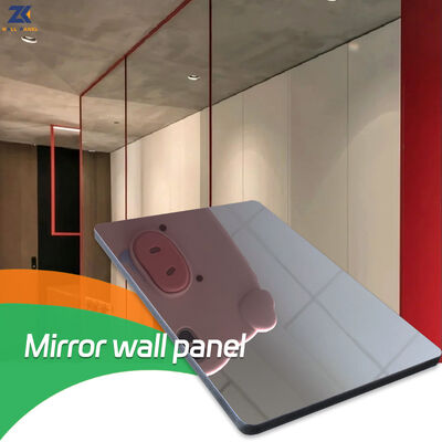 品質  Bamboo Charcoal Carbon Crystal Panel Waterproof PETG High Gloss Mirror Wall Panel 工場