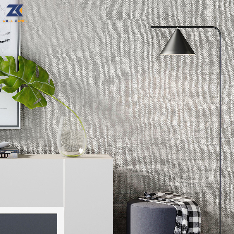 1.22mの広い木製のベニヤのタケの木炭生地は3Dポリ塩化ビニールの台所壁パネルを織る