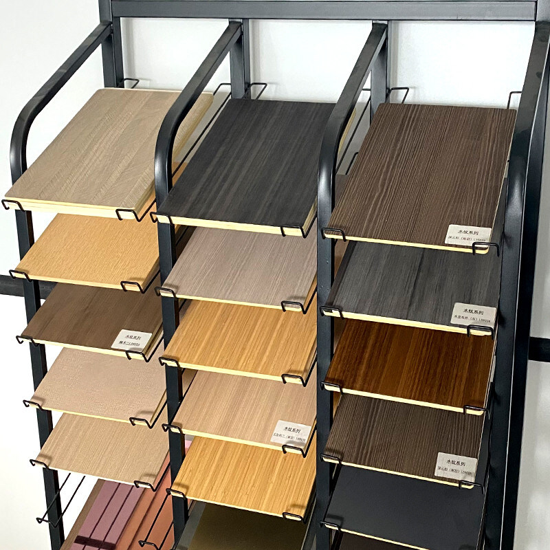 屋内装飾的なポリ塩化ビニールの壁パネルの屋内タケ木炭木穀物の壁パネル