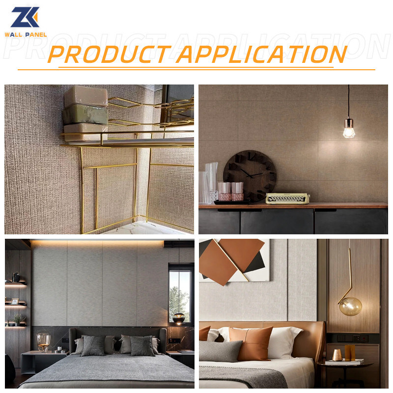 人気のある製品室内装飾防水竹炭生地壁パネル