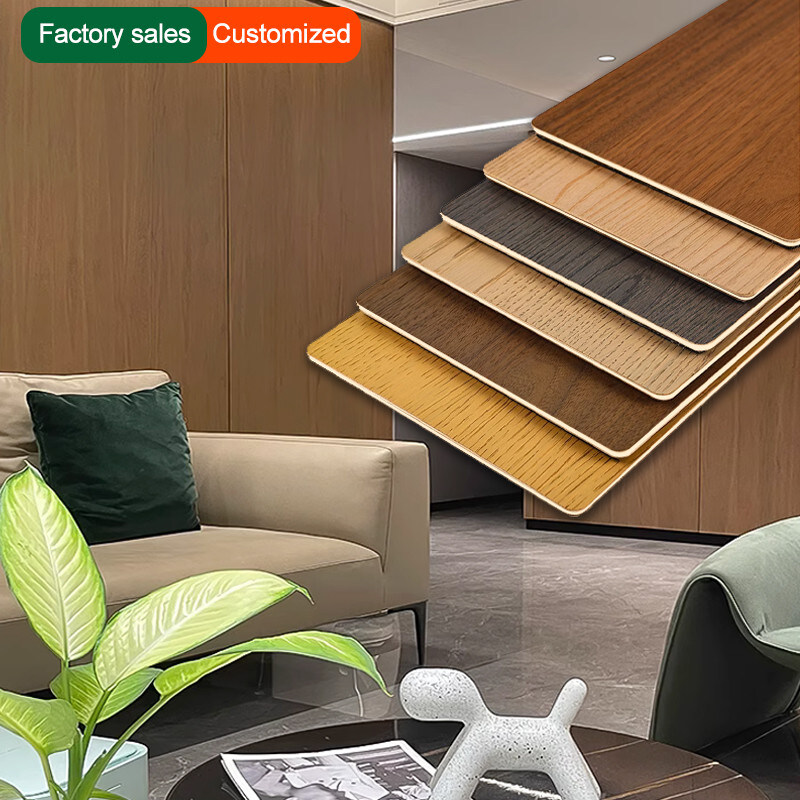 5mm 木粒 PVC 壁板 柔軟な竹 木炭 装飾壁板