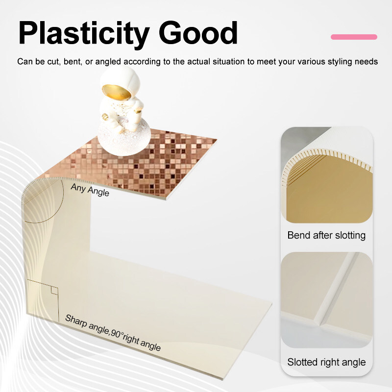 家用壁飾り 竹 木炭板 防湿 PET 金属 モザイク 壁板