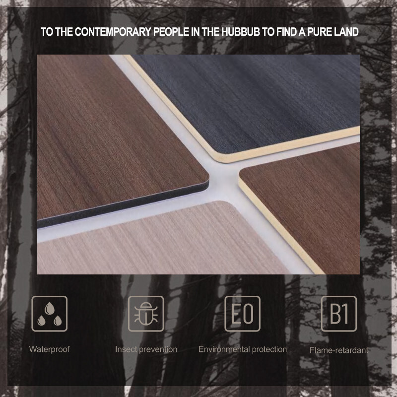 8mm PVC 壁板 装飾用 防火 木材 フライヤー バンブー 繊維 縫合のない壁板