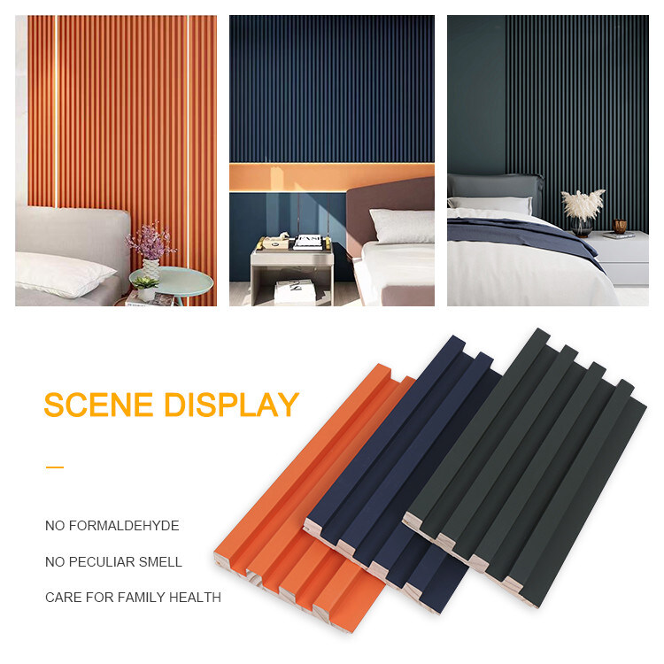 工場室内装飾 WPC 複合 PVC 壁パネル WPC 屋内壁パネル