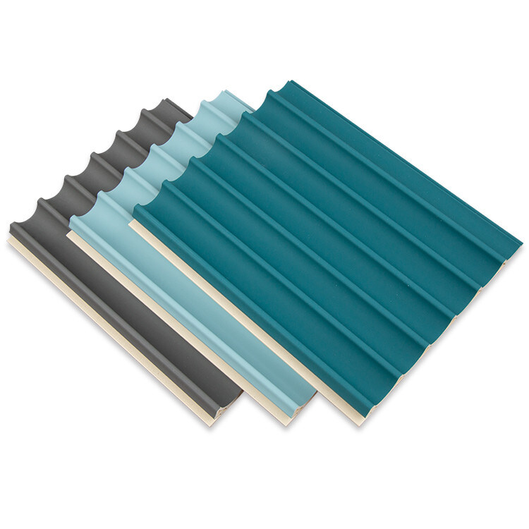 装飾的な3D WPCの木の天井の屋外の15mm円形のグリルのパネル