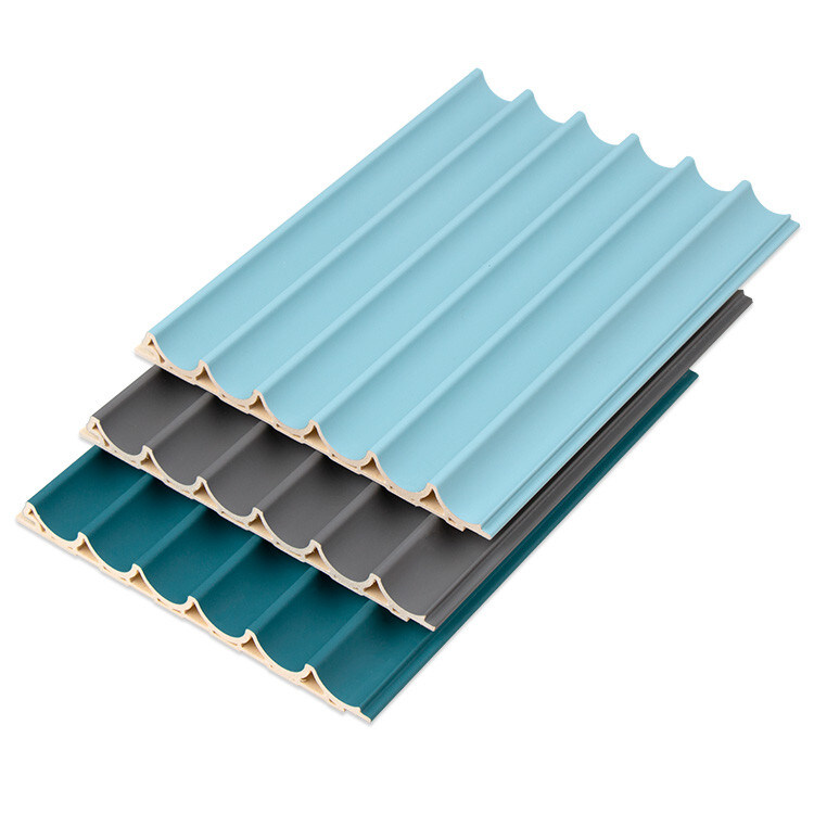 装飾的な3D WPCの木の天井の屋外の15mm円形のグリルのパネル