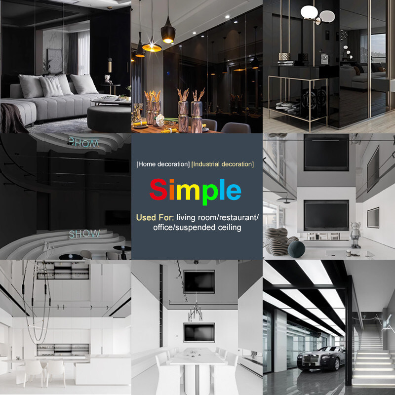 環境に優しいインテリア バンブー 木炭 鏡 壁板 PVC 鏡 木材 フェニール