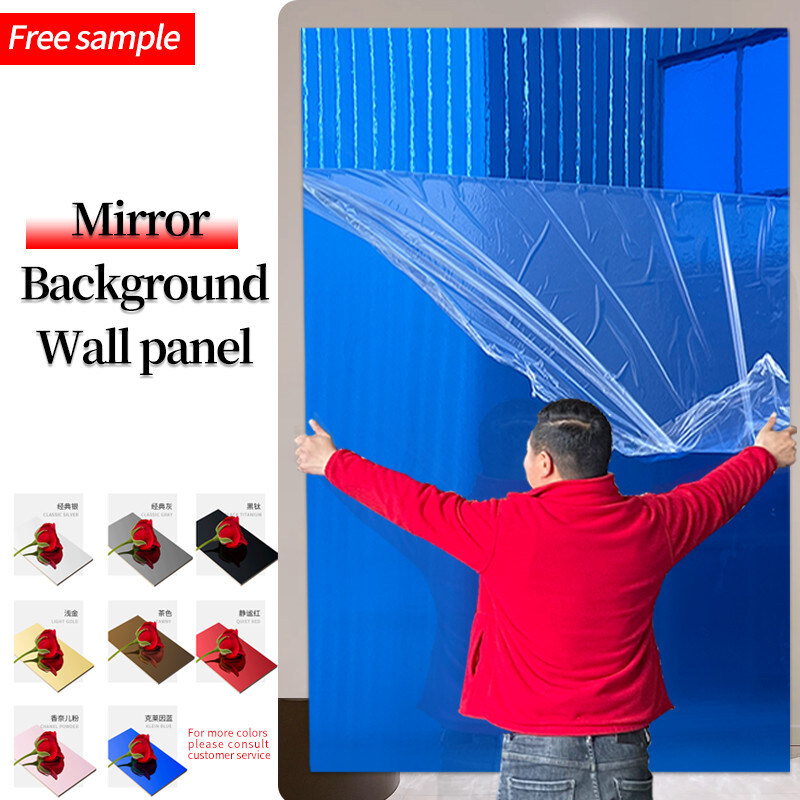 内部の装飾的なタケ木製のベニヤ シート ミラーの壁パネル1220*2440mm