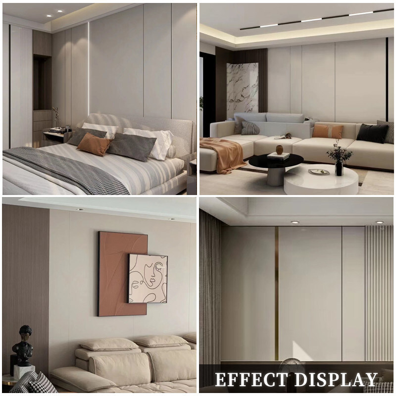 幅1.22mポリ塩化ビニールの皮の感じの装飾的なインテリア・デザインの壁の絶縁材のパネル