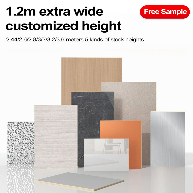 現代の魅力的な5MM 高光沢 壁 石灰板 インテリア用 PVC 石灰板