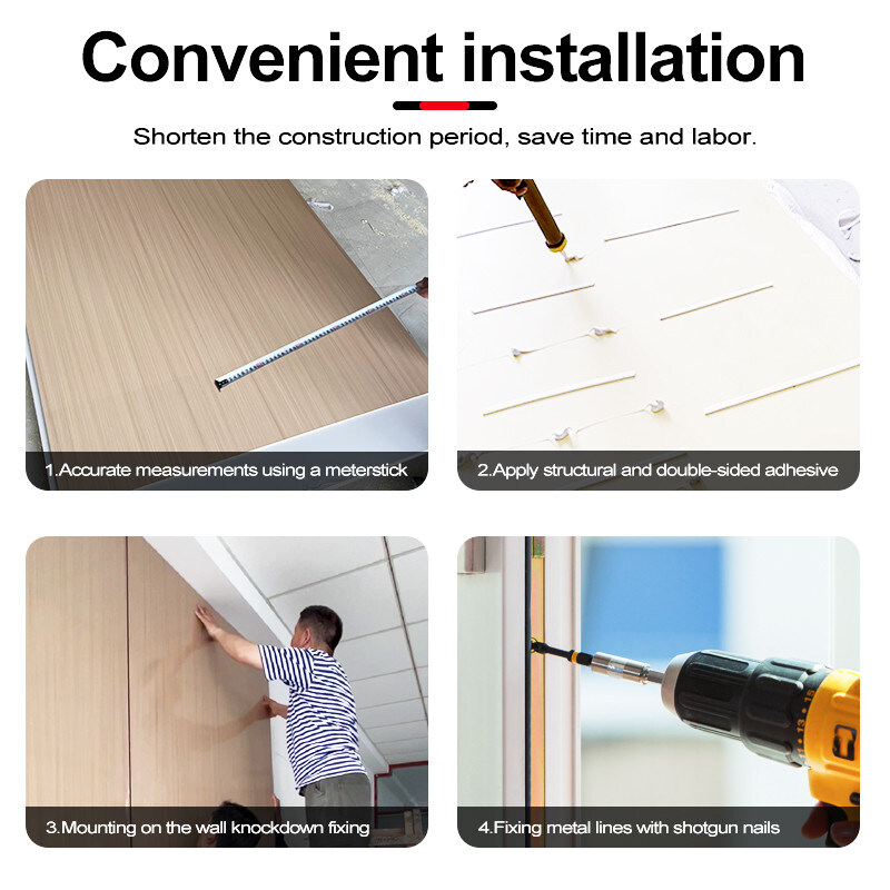 5 / 8mm バンブー 木炭 フリーナー インテリア 装飾 壁板