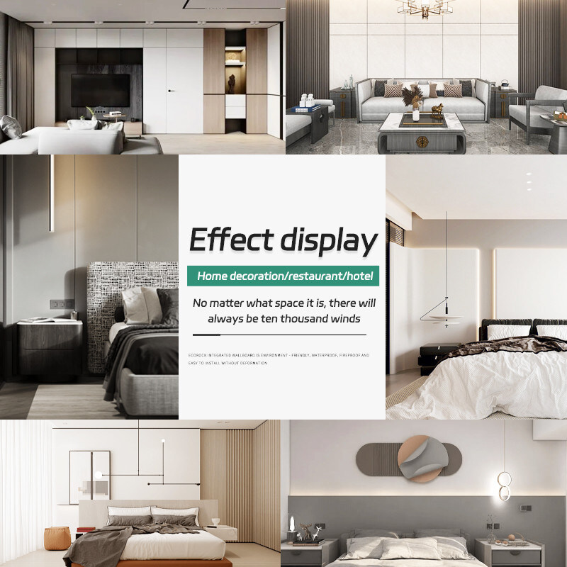 8つのMmの室内装飾タケ木製繊維の壁パネルは皮の感じる木製のベニヤを耐火性にする