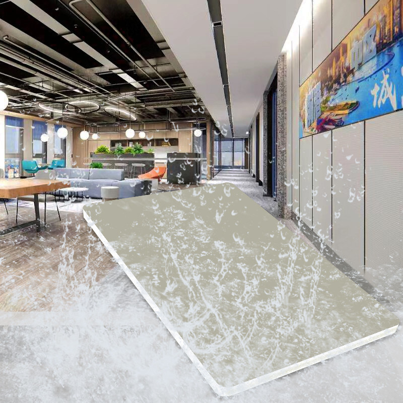 8つのMmの室内装飾タケ木製繊維の壁パネルは皮の感じる木製のベニヤを耐火性にする