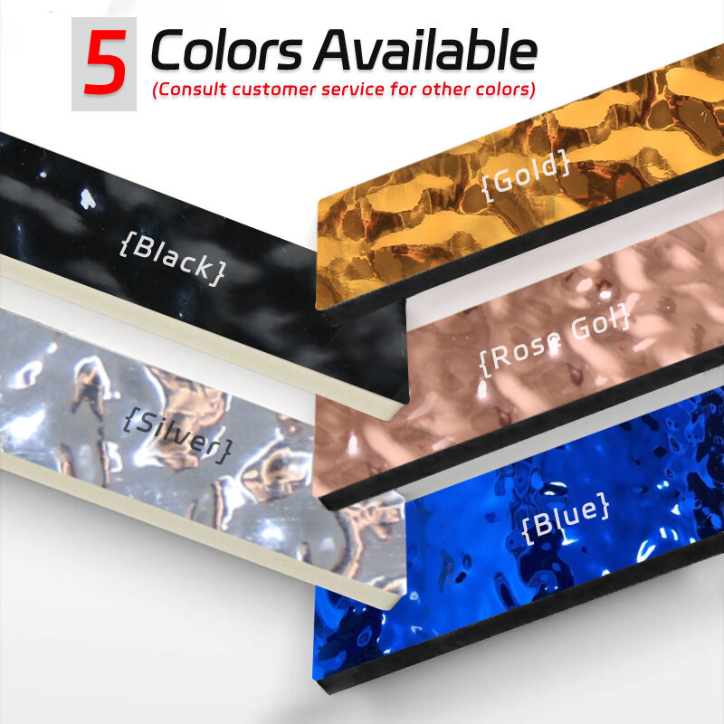 8mmタケ木製繊維木は壁の装飾内部のペンキなしの3D水さざ波のパネルにパネルをはめる