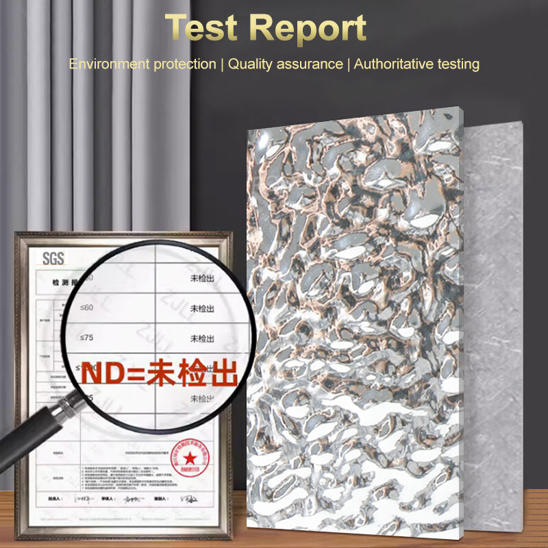 防水装飾壁面 水波パターン バンブー 木炭 板材