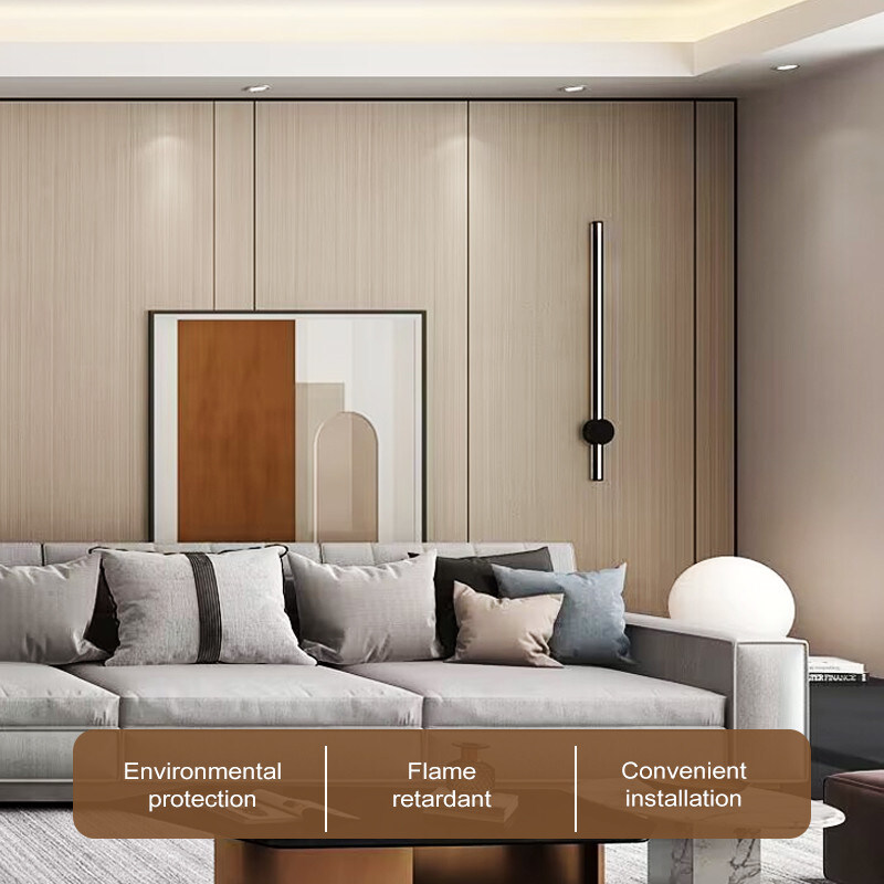 インテリア装飾用 竹水晶パネル 木の穀物 竹木炭 木のファニヤパネル