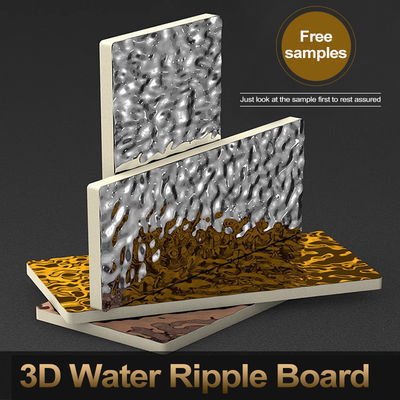 高級 防水 3D 水 波紋 壁板 PVC 内壁 パネル ホテル用