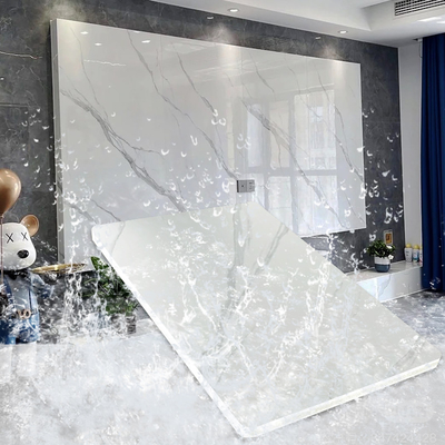 家の装飾TVの背景の壁の防水およびMoisture-proof大理石の木製のベニヤの壁パネル